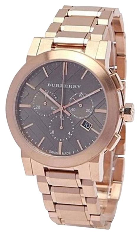 mens rose gold burberry watch|Burberry Taupe Chronograph Dial Rose Gold Plated .